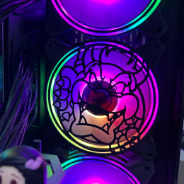 غطاء مروحة للPC بتصميم شخصية كاواي باوزر, بمقاس 120mm