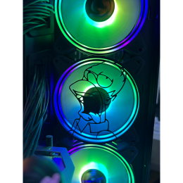 غطاء مروحة للPC بتصميم شخصية هومر سيمبسون, بمقاس 120mm