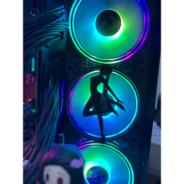 غطاء مروحة للPC بتصميم شعار راقصة البالية, بمقاس 120mm