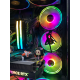 غطاء مروحة للPC بتصميم شعار راقصة البالية, بمقاس 120mm
