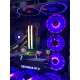 غطاء مروحة للPC بتصميم شعار راقصة البالية, بمقاس 120mm